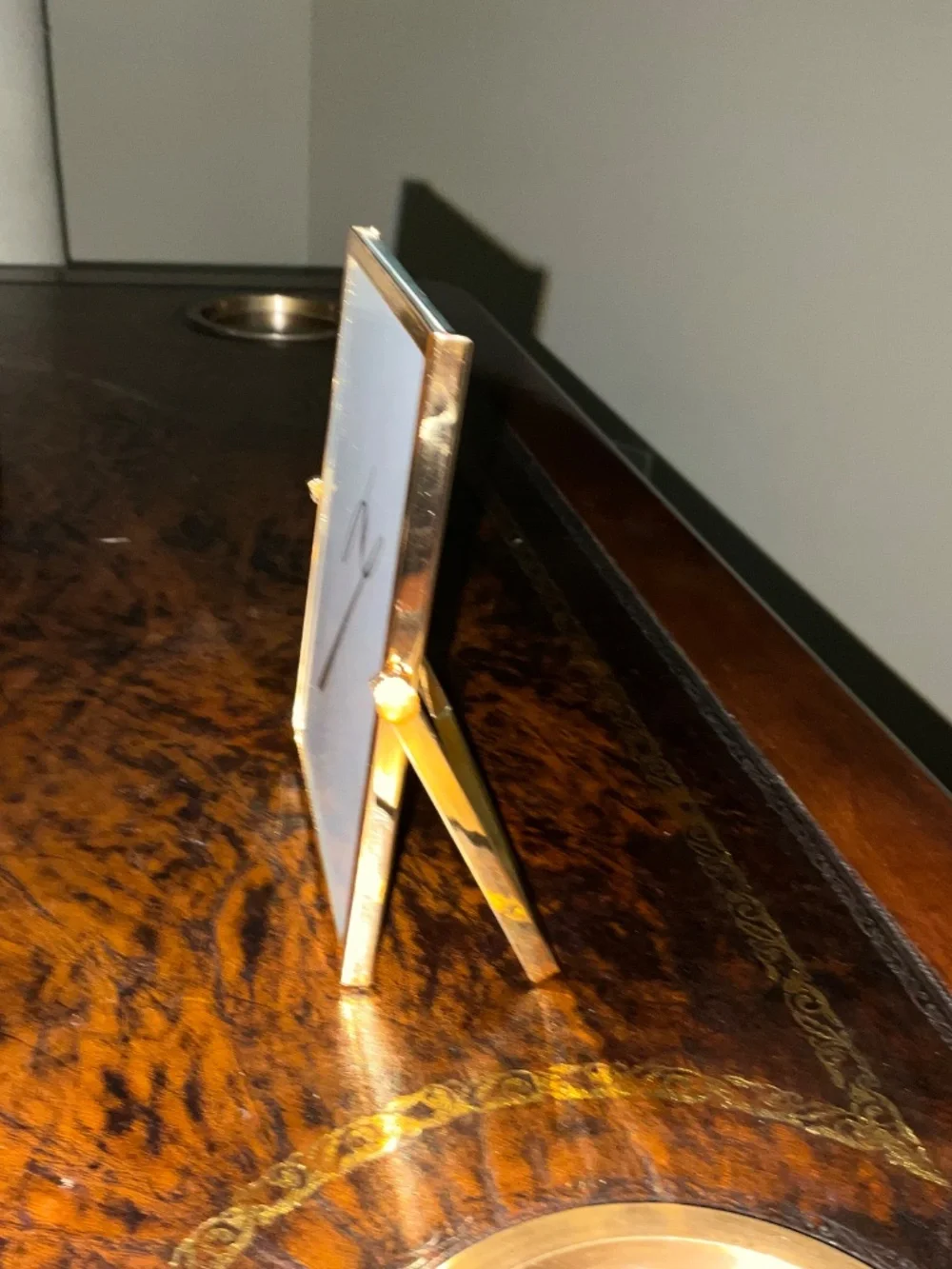 Table numbers (14) in gold toned frames